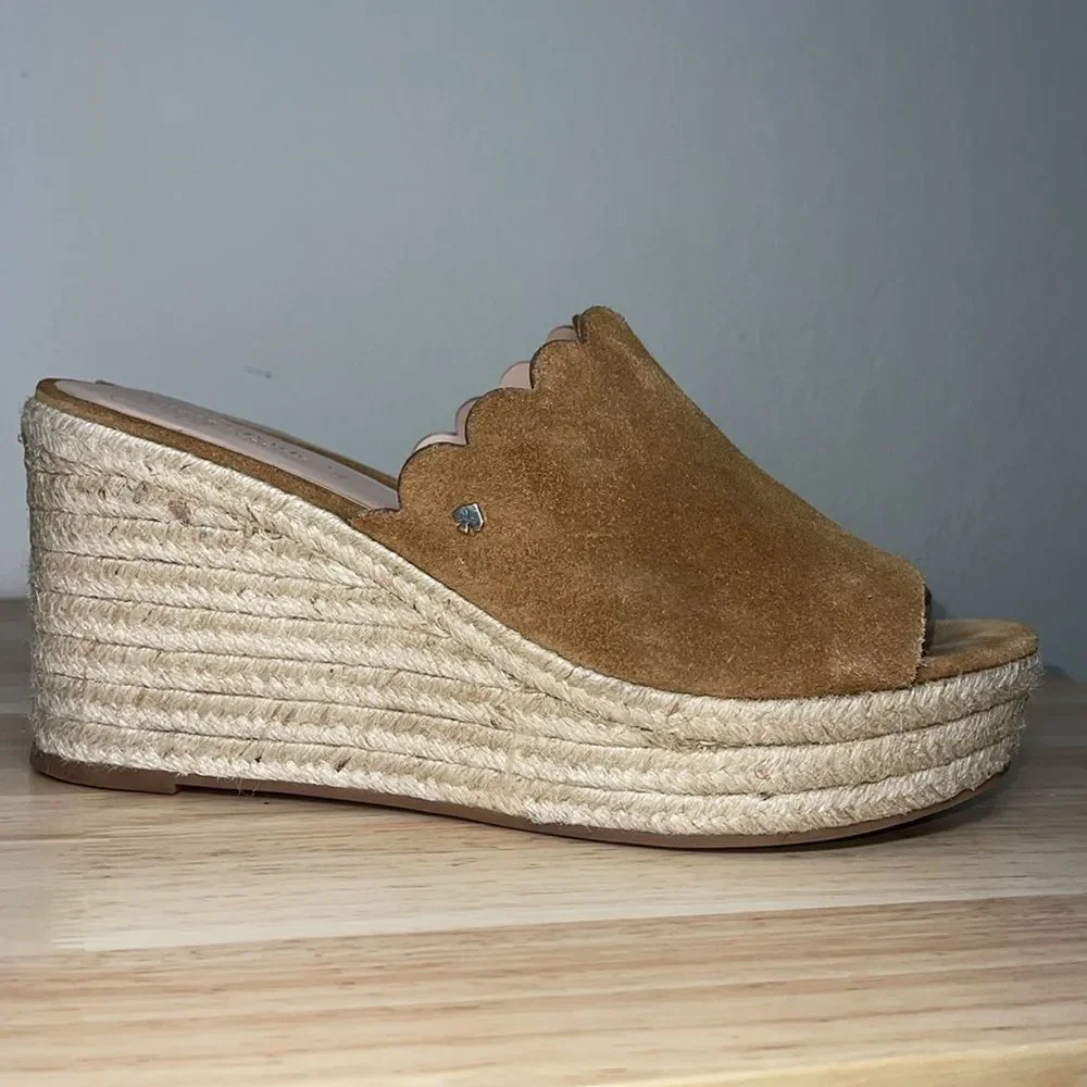 Kate Spade Toby Wedge Slip-On Sandal Size 10